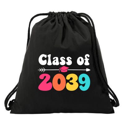 Groovy Class Of 2039 Graduation Senior 2039 Drawstring Bag