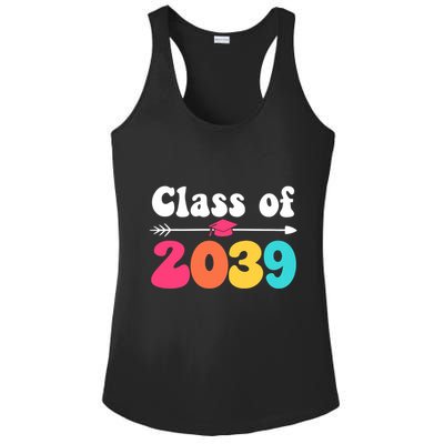 Groovy Class Of 2039 Graduation Senior 2039 Ladies PosiCharge Competitor Racerback Tank