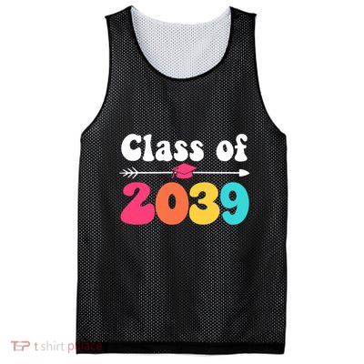 Groovy Class Of 2039 Graduation Senior 2039 Mesh Reversible Basketball Jersey Tank