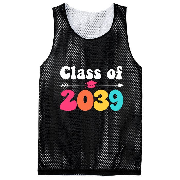 Groovy Class Of 2039 Graduation Senior 2039 Mesh Reversible Basketball Jersey Tank