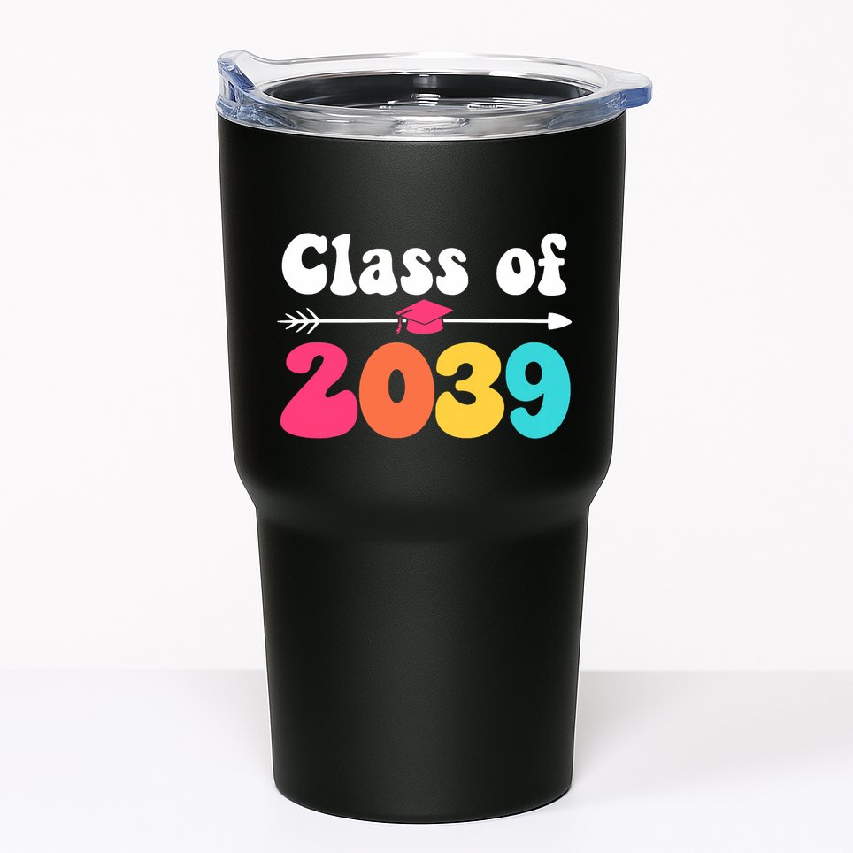 Groovy Class Of 2039 Graduation Senior 2039 Tumbler