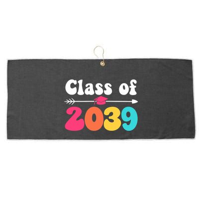 Groovy Class Of 2039 Graduation Senior 2039 Large Microfiber Waffle Golf Towel