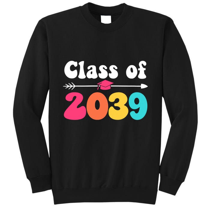 Groovy Class Of 2039 Graduation Senior 2039 Tall Sweatshirt