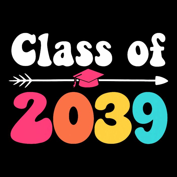 Groovy Class Of 2039 Graduation Senior 2039 Tall Sweatshirt