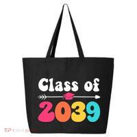 Groovy Class Of 2039 Graduation Senior 2039 25L Jumbo Tote
