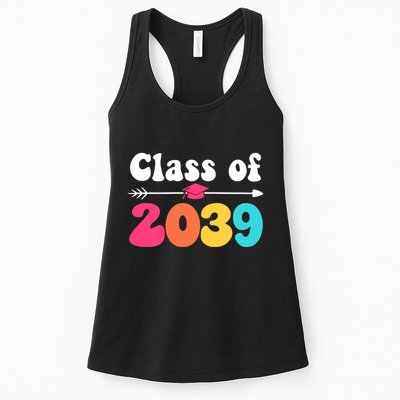 Groovy Class Of 2039 Graduation Senior 2039 Womens Tank Top