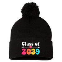 Groovy Class Of 2039 Graduation Senior 2039 Pom Pom 12in Knit Beanie