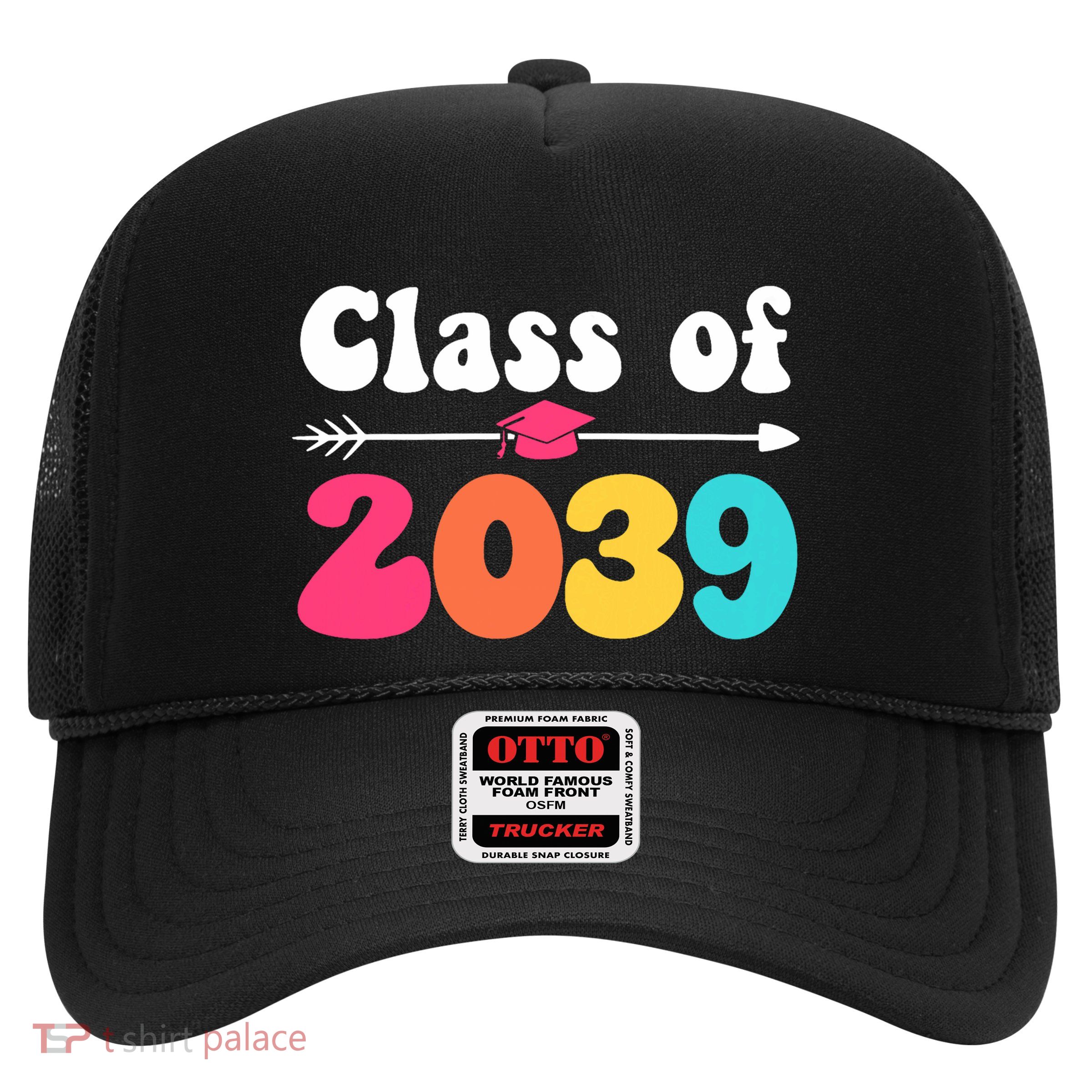 Groovy Class Of 2039 Graduation Senior 2039 Trucker Hat