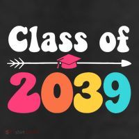 Groovy Class Of 2039 Graduation Senior 2039 Trucker Hat