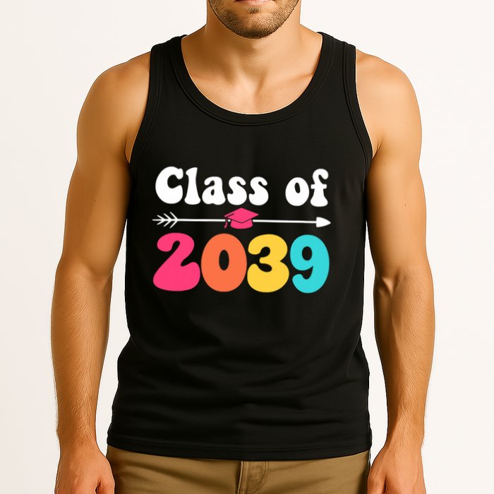 Groovy Class Of 2039 Graduation Senior 2039 Tank Top
