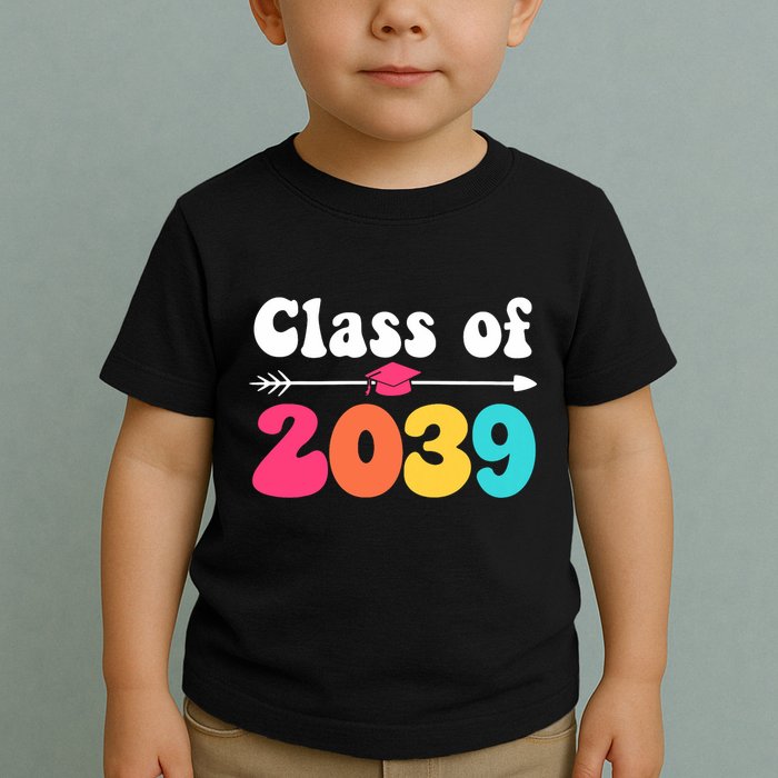 Groovy Class Of 2039 Graduation Senior 2039 Toddler T-Shirt