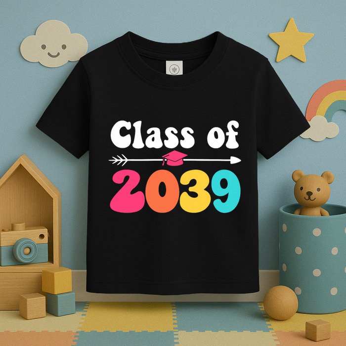 Groovy Class Of 2039 Graduation Senior 2039 Toddler T-Shirt