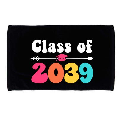 Groovy Class Of 2039 Graduation Senior 2039 Microfiber Hand Towel