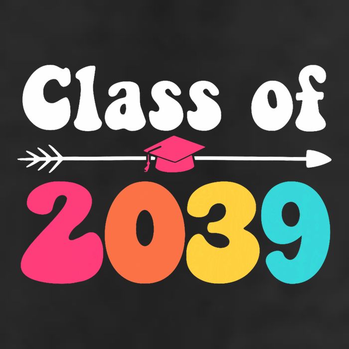 Groovy Class Of 2039 Graduation Senior 2039 Microfiber Hand Towel