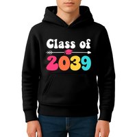 Groovy Class Of 2039 Graduation Senior 2039 Kids Hoodie