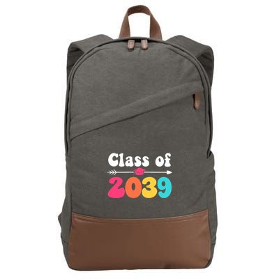 Groovy Class Of 2039 Graduation Senior 2039 Cotton Canvas Backpack