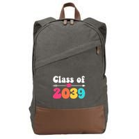 Groovy Class Of 2039 Graduation Senior 2039 Cotton Canvas Backpack
