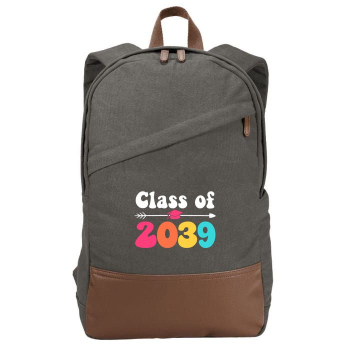 Groovy Class Of 2039 Graduation Senior 2039 Cotton Canvas Backpack