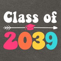Groovy Class Of 2039 Graduation Senior 2039 Cotton Canvas Backpack