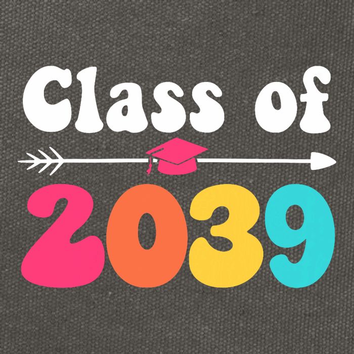 Groovy Class Of 2039 Graduation Senior 2039 Cotton Canvas Backpack
