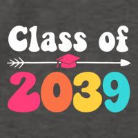 Groovy Class Of 2039 Graduation Senior 2039 Vector Backpack