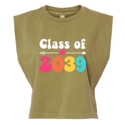Groovy Class Of 2039 Graduation Senior 2039 Garment-Dyed Women's Muscle Tee