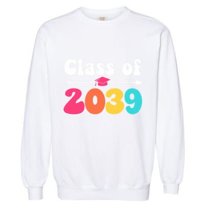 Groovy Class Of 2039 Graduation Senior 2039 Garment-Dyed Sweatshirt