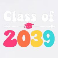 Groovy Class Of 2039 Graduation Senior 2039 Garment-Dyed Sweatshirt