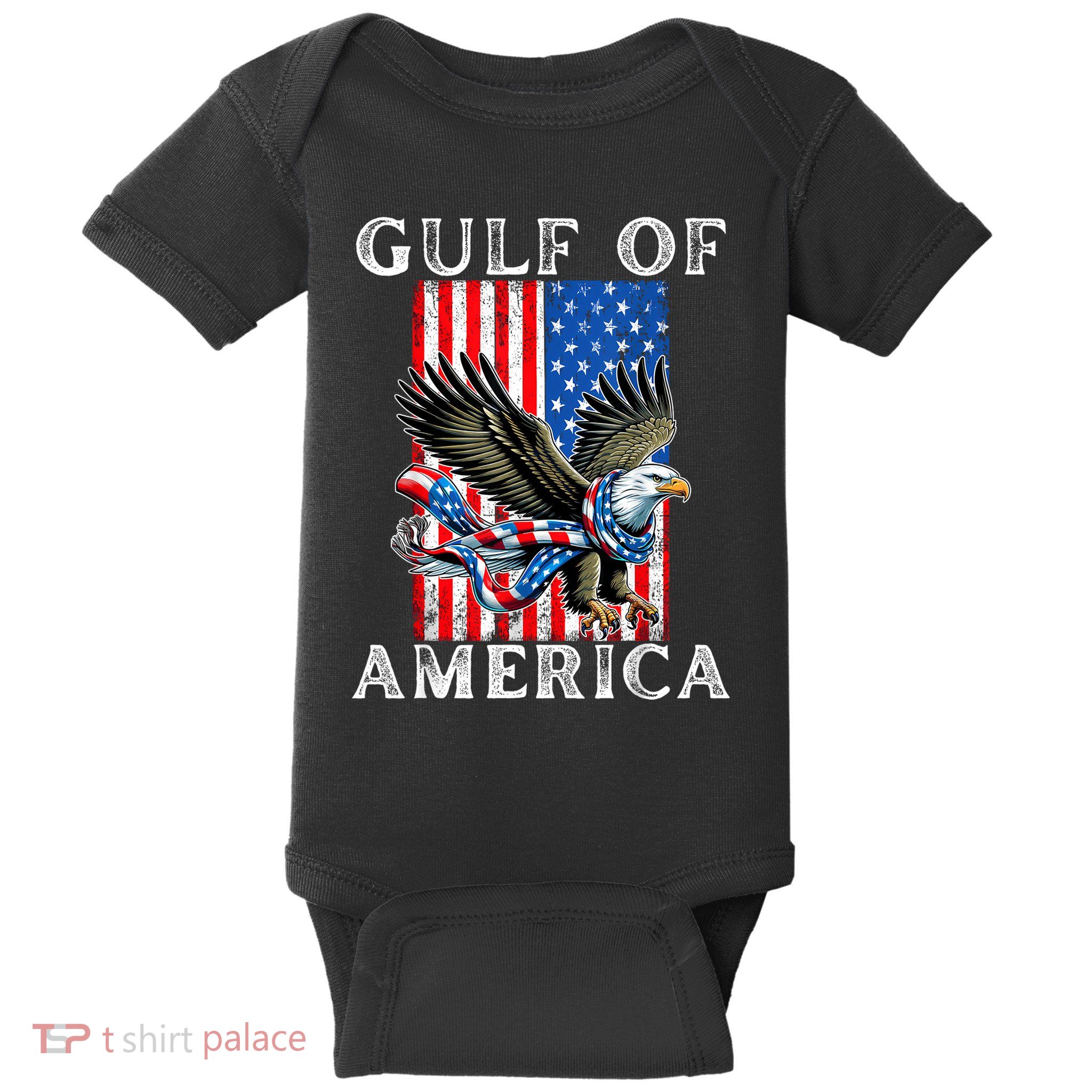 Gulf Coast Of The United States 2025 Us American Flag Baby Bodysuit