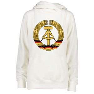 Gdr Coat Of Arms Ger Democratic Republic Flag East Cute Gift Womens Funnel Neck Pullover Hood