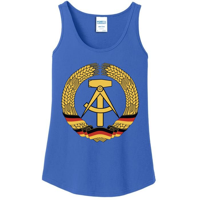 Gdr Coat Of Arms Ger Democratic Republic Flag East Cute Gift Ladies Essential Tank