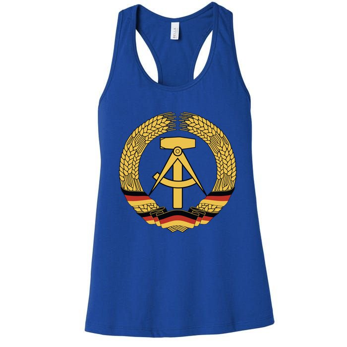 Gdr Coat Of Arms Ger Democratic Republic Flag East Cute Gift Women's Racerback Tank