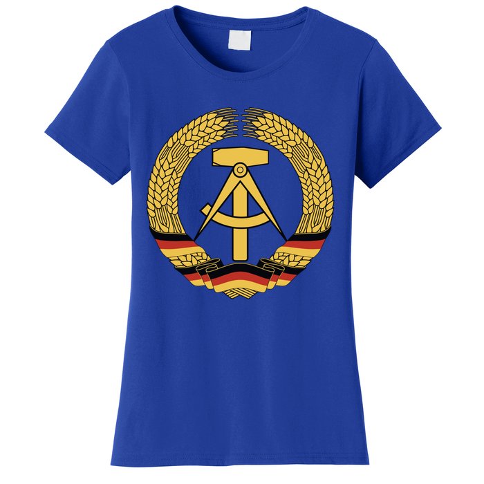 Gdr Coat Of Arms Ger Democratic Republic Flag East Cute Gift Women's T-Shirt