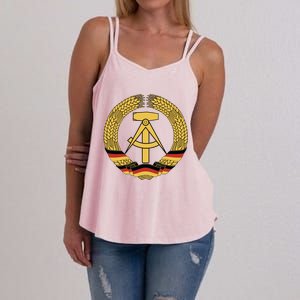 Gdr Coat Of Arms Ger Democratic Republic Flag East Cute Gift Women's Strappy Tank