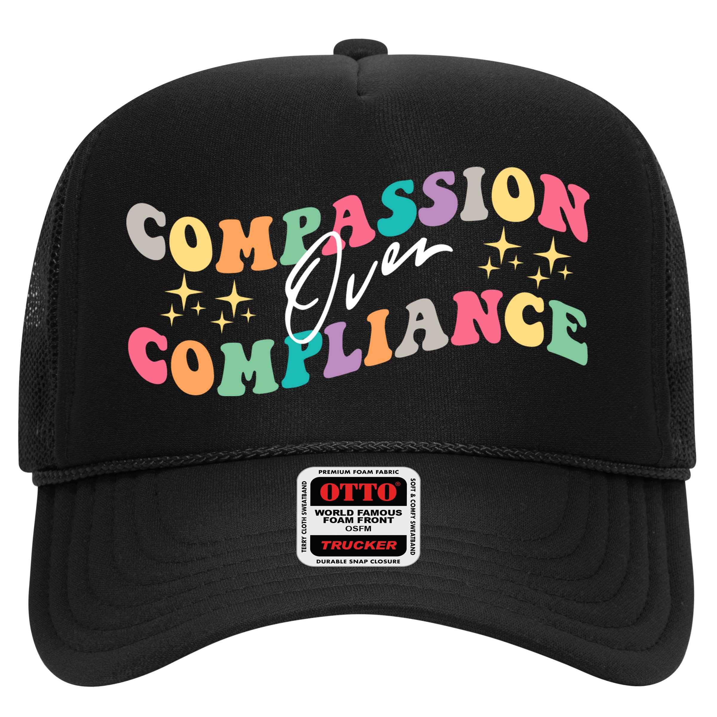 Groovy Compassion Over Compliance ABA Therapy BCBA Therapist Hat