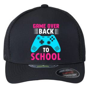 Game Championship Over Back To School Eat Sleep Cool Gift Flexfit Unipanel Trucker Cap