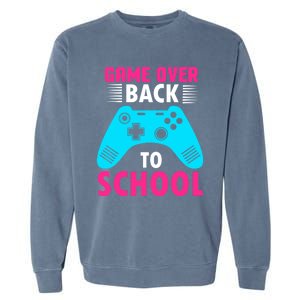 Game Championship Over Back To School Eat Sleep Cool Gift Garment-Dyed Sweatshirt