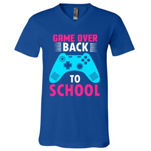 Game Championship Over Back To School Eat Sleep Cool Gift V-Neck T-Shirt