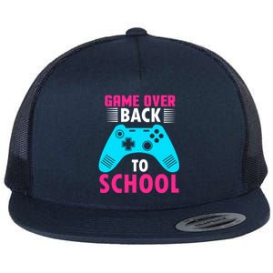 Game Championship Over Back To School Eat Sleep Cool Gift Flat Bill Trucker Hat