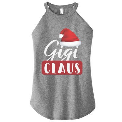 Gigi Claus Proud Grandmother Christmas Holiday Santa Gift Women’s Perfect Tri Rocker Tank