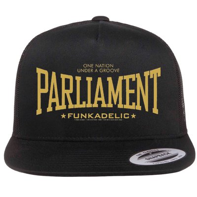 George Clinton Parliament Funkadelic Everlasting Pfunk Flat Bill Trucker Hat