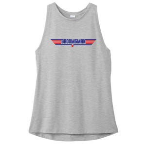 Groomsman Crew Pilot Ladies PosiCharge Tri-Blend Wicking Tank