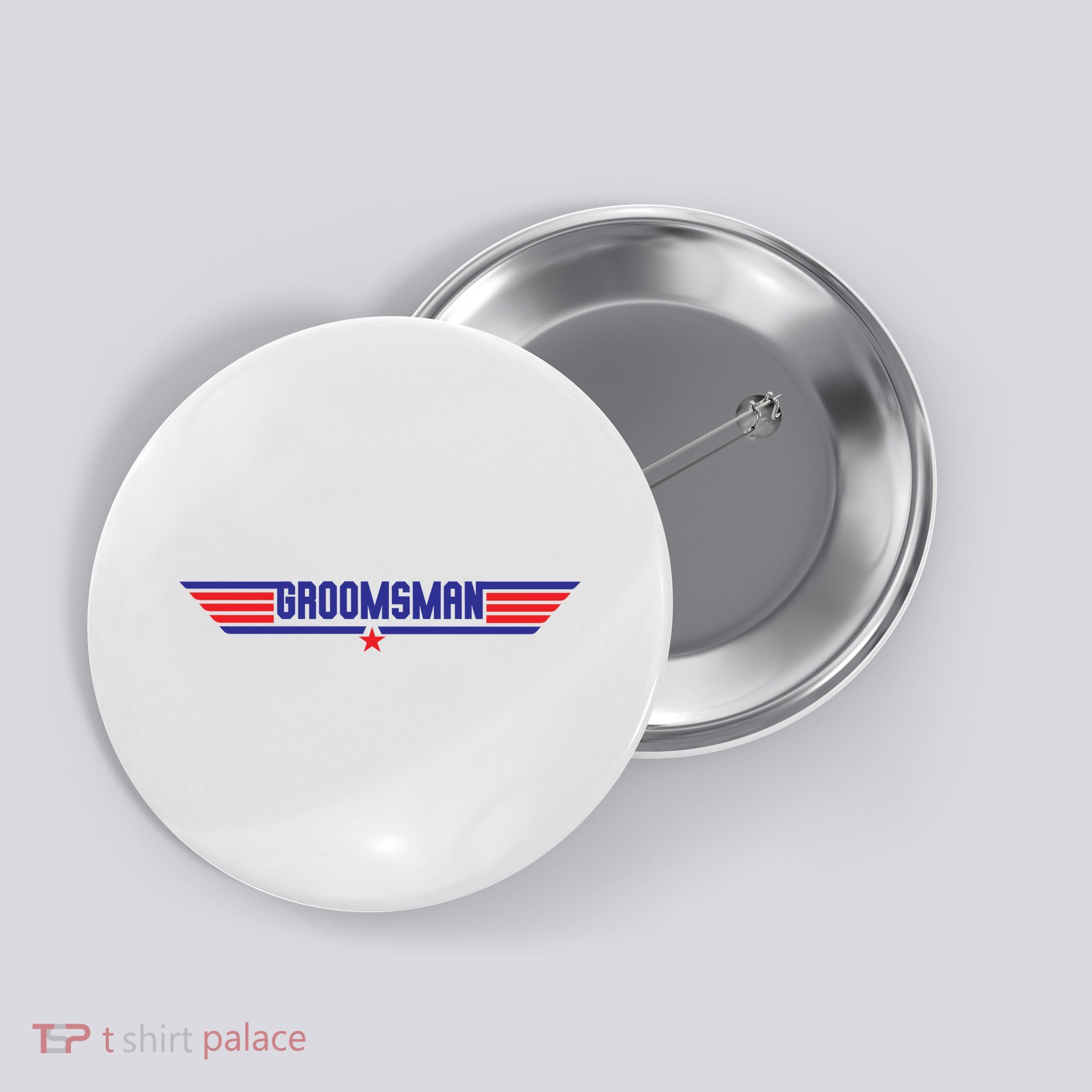 Groomsman Crew Pilot Button