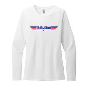 Groomsman Crew Pilot Womens CVC Long Sleeve Shirt