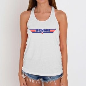 Groomsman Crew Pilot Women's Knotted Racerback Tank