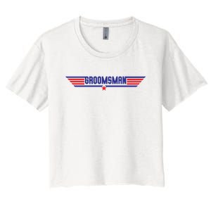 Groomsman Crew Pilot Women's Crop Top Tee