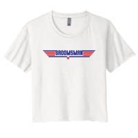 Groomsman Crew Pilot Women's Crop Top Tee