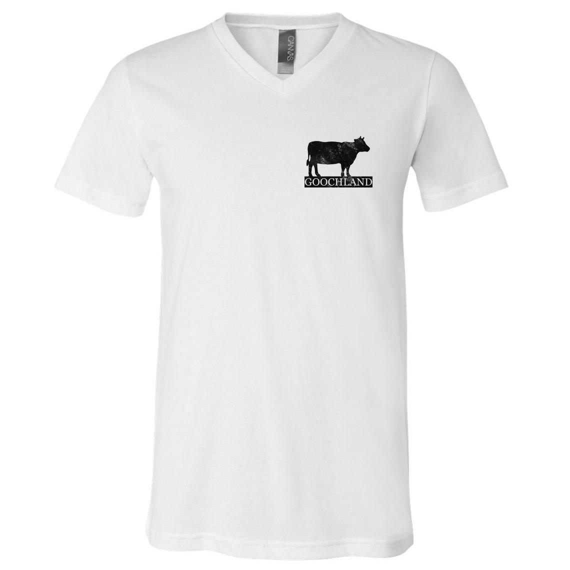 Goochland Cow Pocket Logo V-Neck T-Shirt