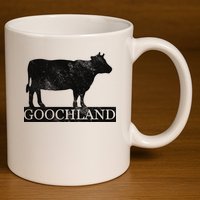 Goochland Cow Pocket Logo 11oz C Handle Ceramic Mug
