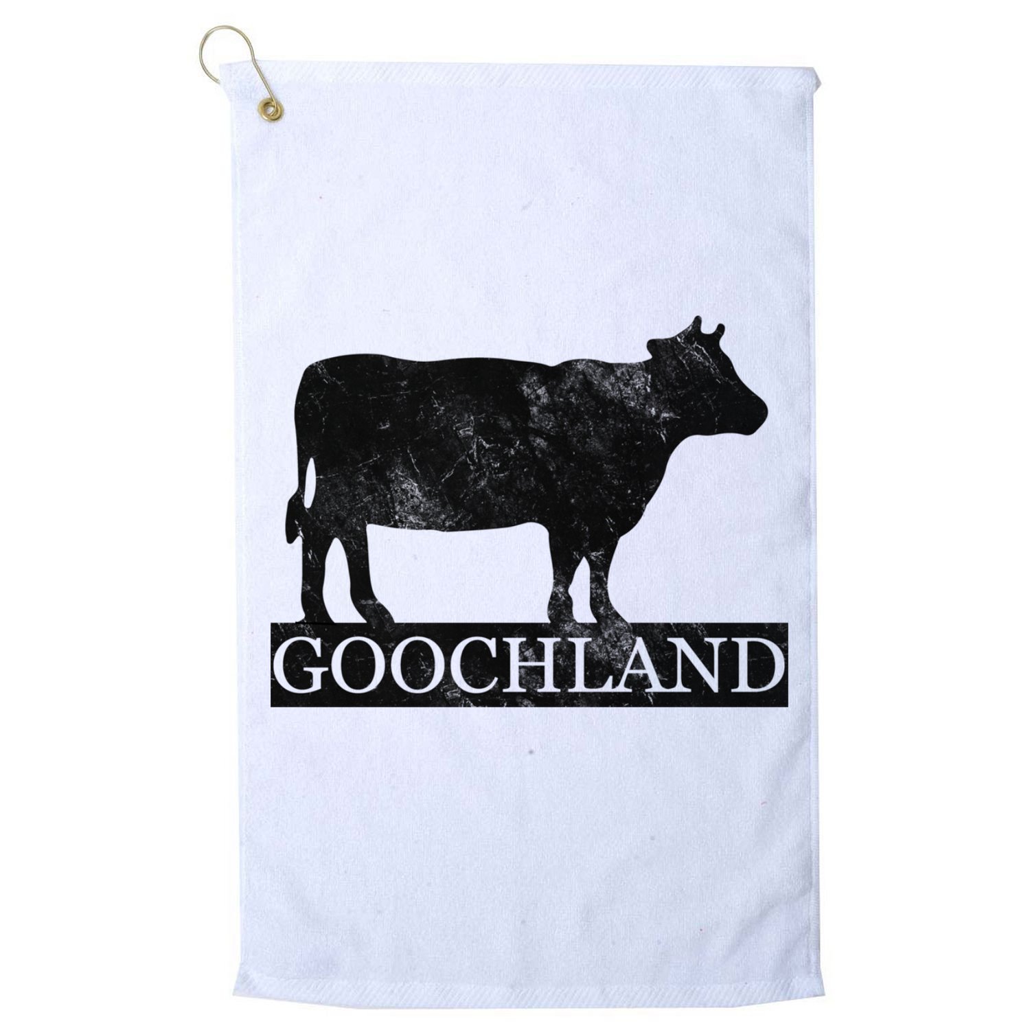 Goochland Cow Pocket Logo Golf Towel